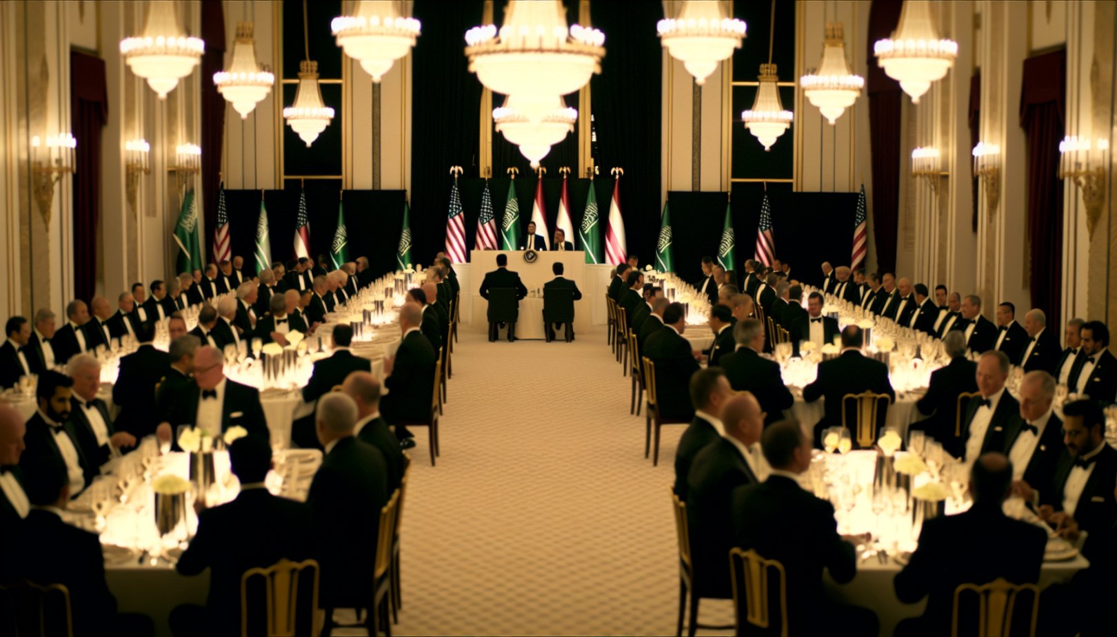 Elon Musk tilbake i Det hvite hus for gallamiddag med Trump og MBS