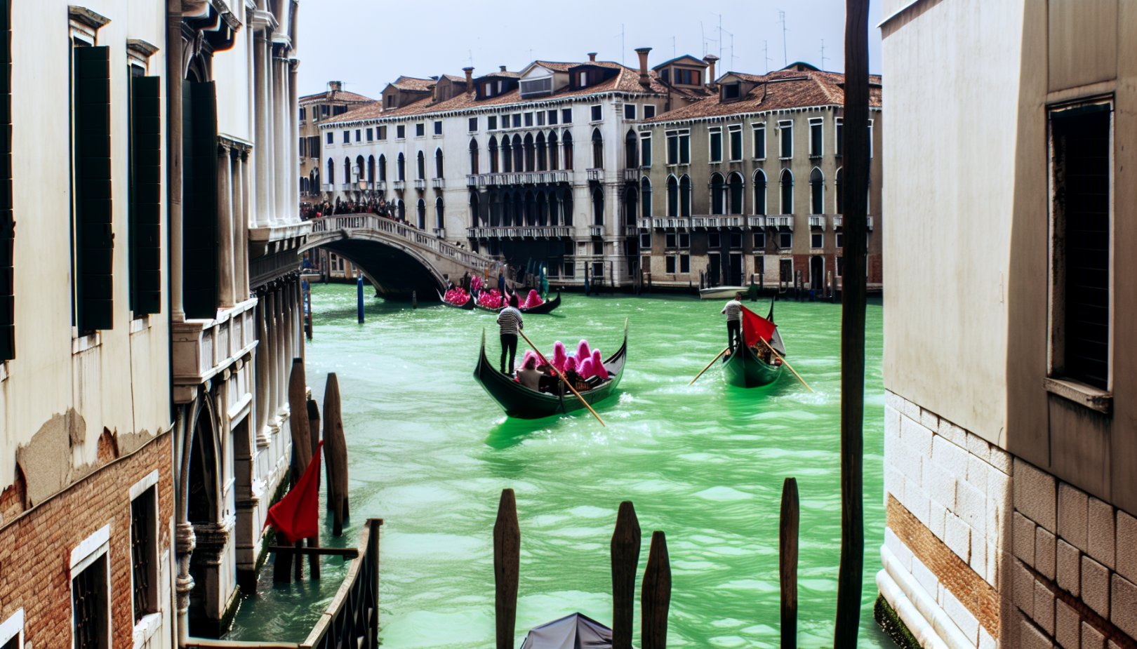 Greta Thunberg utestengt fra Venezia etter grønn protest i Canal Grande